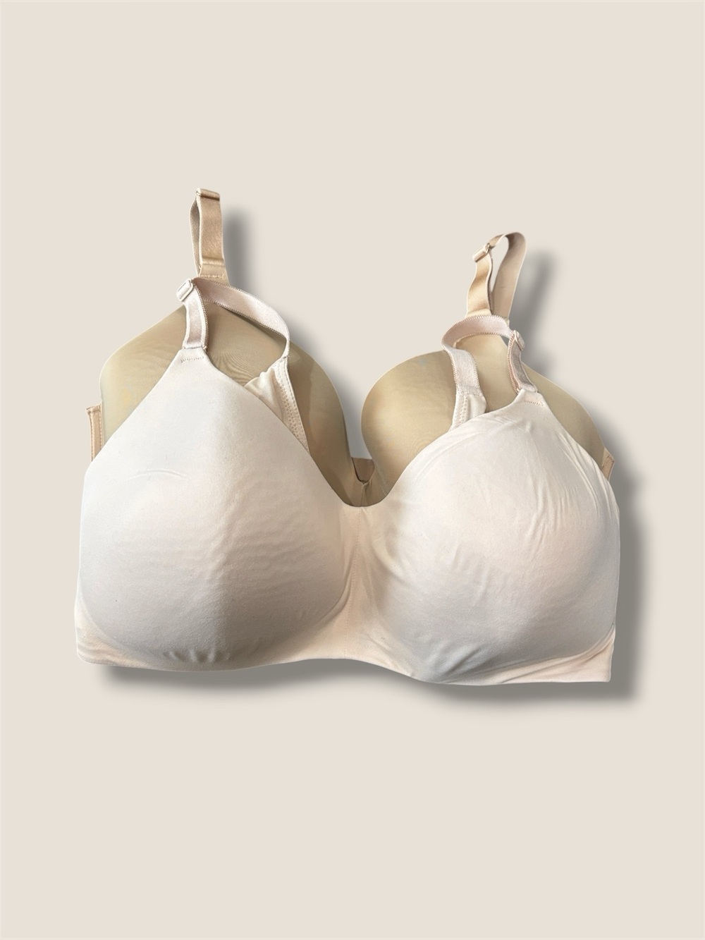 Soma & Torrid Curve Wireless Plus Size Bra Bundle Nude Beige 38DDD